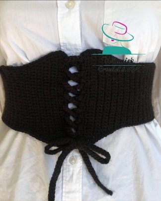Crochet Corset Waist Belt